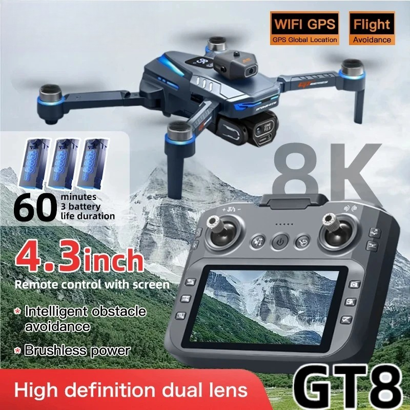Drone Gps Mount - Drone Originale GT8 8K Professionale con