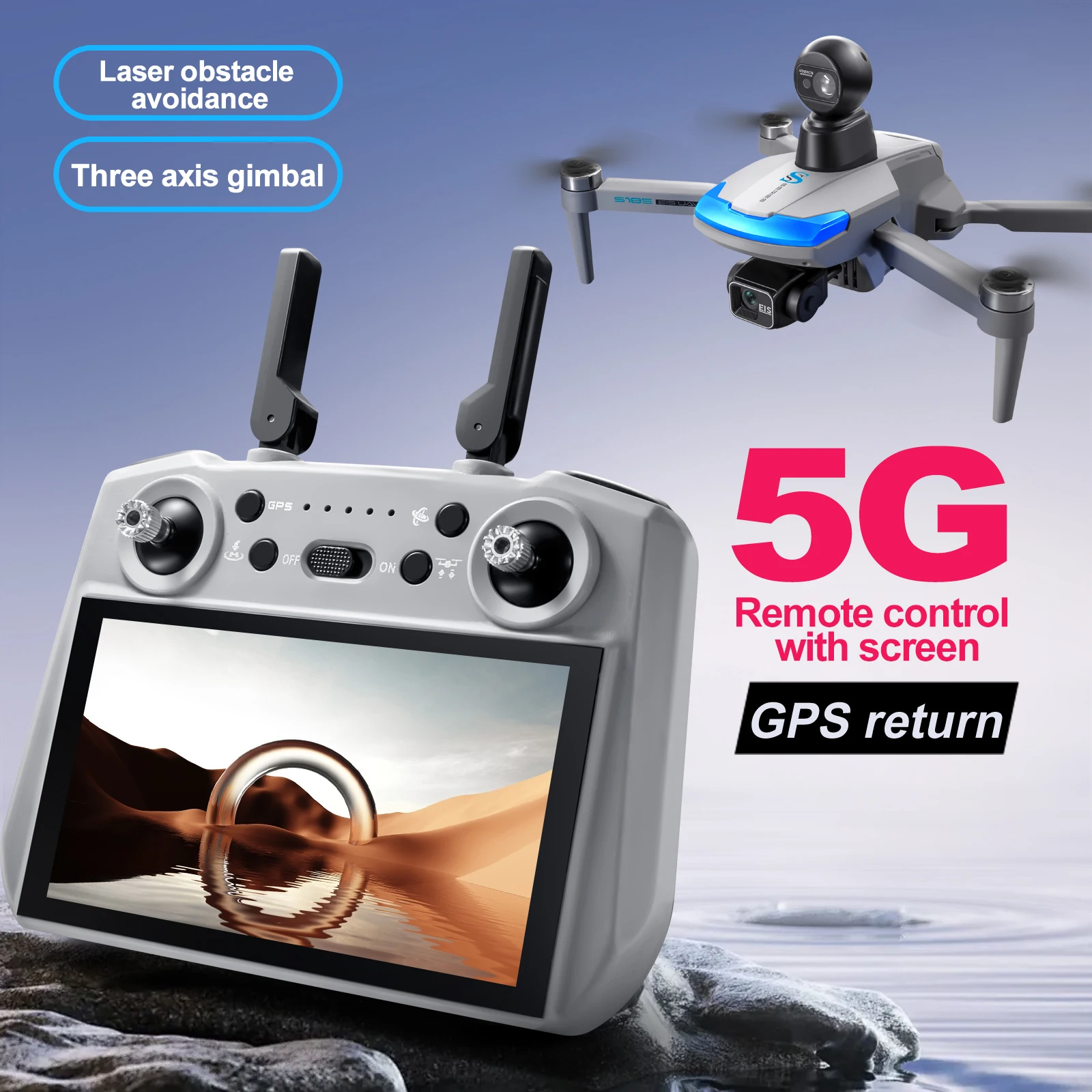 S185 Drone professionale 2.7K  - Drone Gps Mount recensione e prezzo